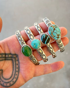 Darling Darlene Turquoise Sunshine Heavyweight Stacker Cuff M/L