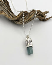 Zambian Aquamarine Eye Talisman Necklace