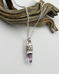 Vera Cruz Amethyst Eye Talisman Necklace