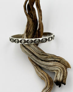 Morning Sun Hand Stamped Stacker Cuff XS