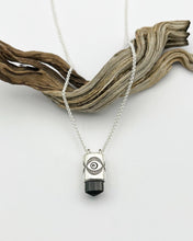 Black Tourmaline Big Eye Talisman Necklace