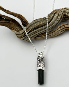 Black Tourmaline Monsoon Talisman Necklace