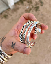 Hearts Hand Stamped Stacker Cuff S/M