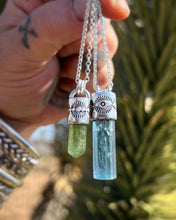 Aquamarine Eye Talisman Necklace