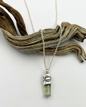Bi-Color Tourmaline Eye Talisman Necklace