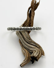 Small Eye Hand Stamped Stacker Cuff S/M