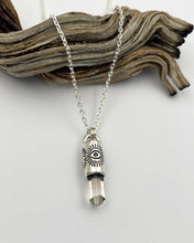 Peach/Pink Topaz Talisman Necklace