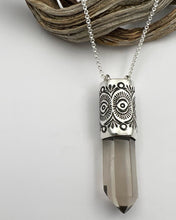 Champagne Smoky Quartz Desert Flower Talisman Necklace