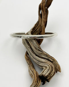 Sterling Silver Hex Wire Stacker Cuff S/M