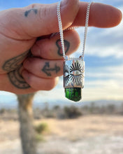 Vanadium Tourmaline Juniper Talisman Necklace