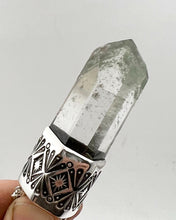 Chlorite Phantom Quartz Fan Talisman Necklace