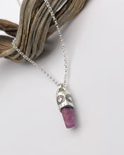 Raw Ruby Heart Talisman Necklace
