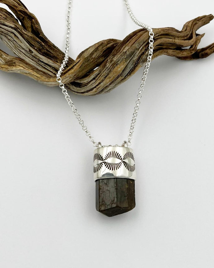Dravite Eye Talisman Necklace