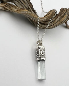 Aquamarine Tumbleweed Talisman Necklace