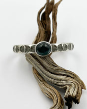 Blue Indicolite Tourmaline Mystic Eye Heavyweight Stacker Cuff S/M