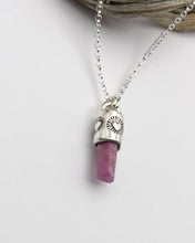 Raw Ruby Heart Talisman Necklace