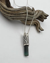 Blue Tourmaline Mesquite Talisman Necklace