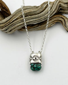 Fox Turquoise Nugget Eye Talisman Necklace