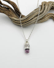Purple Imperial Topaz Eye Talisman Necklace