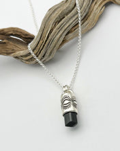 Black Tourmaline Eye II Talisman Necklace