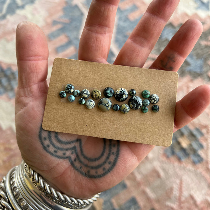 New Lander Variscite Round Cabochons