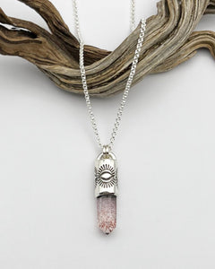 Hematite Quartz Talisman Necklace