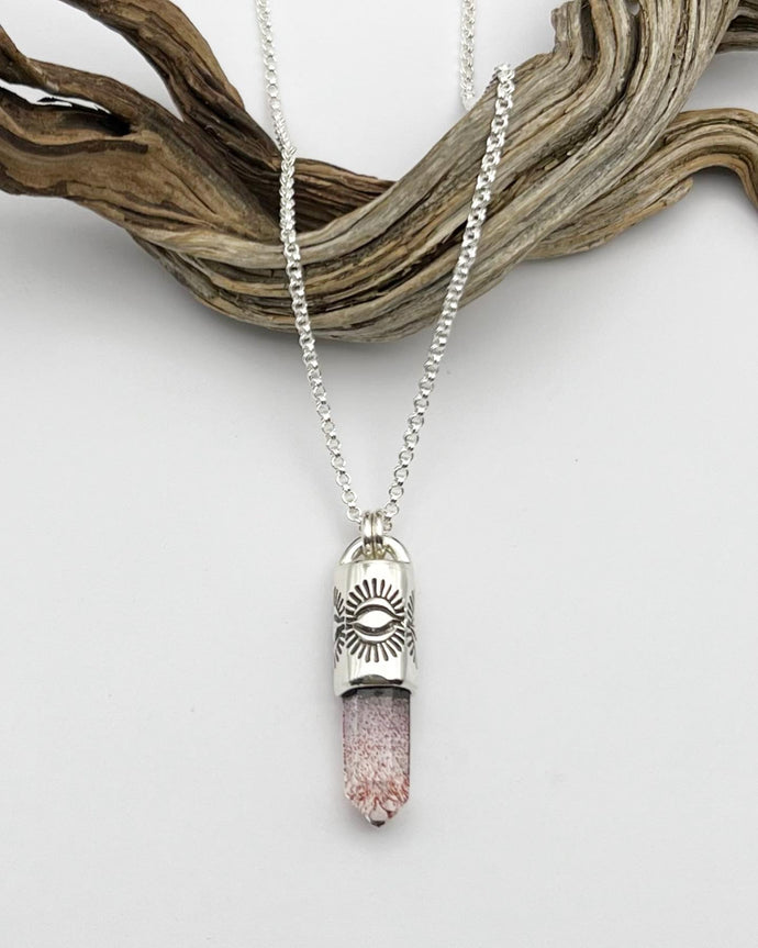 Hematite Quartz Talisman Necklace