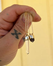 Red Zircon 14k Gold Talisman Necklace