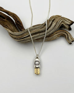 Imperial Topaz Eye Talisman Necklace