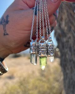 Aquamarine Eye Talisman Necklace