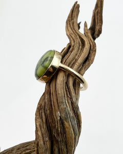New Lander Variscite 14k Gold Ring 8.5/9