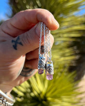 Purple Imperial Topaz Eye Talisman Necklace
