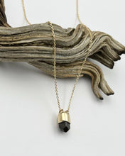 Red Zircon 14k Gold Talisman Necklace