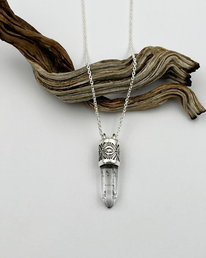 Singing Quartz Portal Talisman Necklace