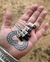 Black Tourmaline Big Eye Talisman Necklace