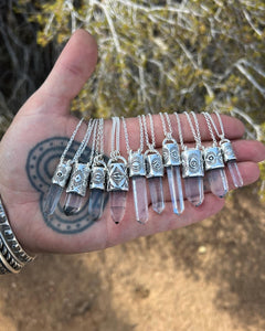 Singing Quartz Tumbleweed Talisman Necklace