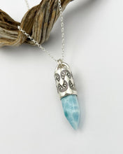 Larimar Opuntia Talisman Necklace