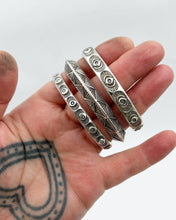 Desert Sun Hand Stamped Sterling Silver Cuff M/L