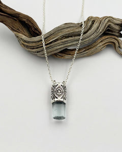 Aquamarine Portal Talisman Necklace