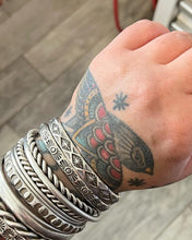Palo Verde Heavyweight Hand Stamped Stacker Cuff M/L