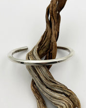 Sterling Silver Hex Wire Stacker Cuff S/M