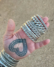Chunky Cable Twist Stacker Cuff XS