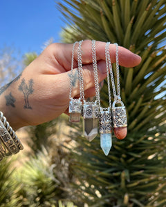 Larimar Palmas Talisman Necklace