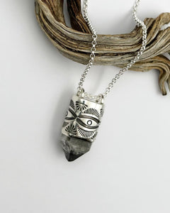 Tibet Quartz Desert Eye Talisman Necklace
