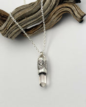 Peach/Pink Topaz Talisman Necklace