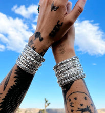 Sunny Vista Heavyweight Hand Stamped Stacker Cuff XS