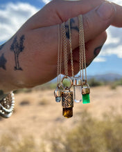 Emerald 14k Gold Talisman Necklace