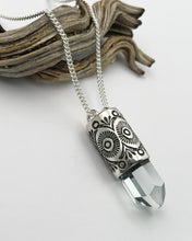 Gem Aquamarine Cactus Flower Talisman Necklace