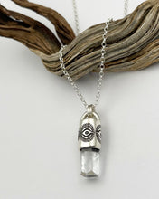Aquamarine Eye Talisman Necklace