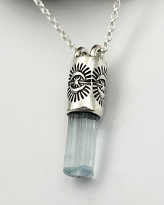 Aquamarine Portal Talisman Necklace